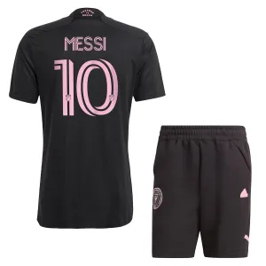 Inter Miami CF Lionel Messi 10 Djeca Nogometni Dresovi 2024/25 Gostujući (+ Kratke Hlače)