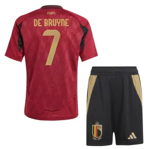 Belgija Kevin De Bruyne 7 Djeca Nogometni Dresovi Euro 2024 Domaći (+ Kratke Hlače)