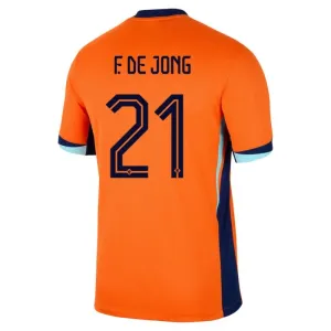 Nizozemska Frenkie de Jong 21 Djeca Nogometni Dresovi Euro 2024 Domaći (+ Kratke Hlače)
