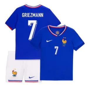 Francuska Antoine Griezmann 7 Djeca Nogometni Dresovi Euro 2024 Domaći (+ Kratke Hlače)