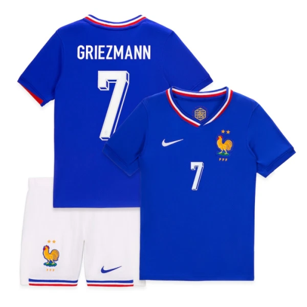 Francuska Antoine Griezmann 7 Djeca Nogometni Dresovi Euro 2024 Domaći (+ Kratke Hlače)