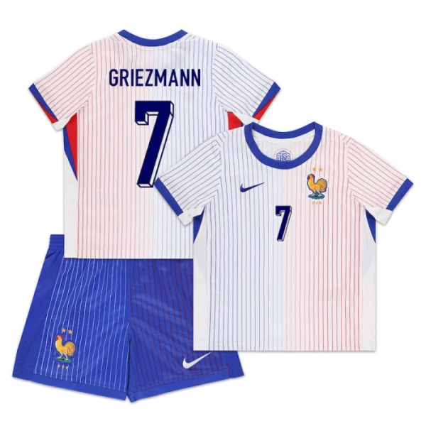 Francuska Antoine Griezmann 7 Djeca Nogometni Dresovi Euro 2024 Gostujući (+ Kratke Hlače)