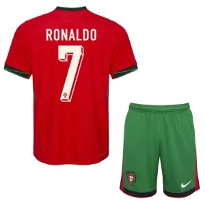 Portugal Cristiano Ronaldo 7 Djeca Nogometni Dresovi Euro 2024 Domaći (+ Kratke Hlače)
