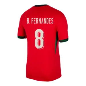 Portugal Bruno Fernandes 8 Nogometni Dresovi Euro 2024 Domaći