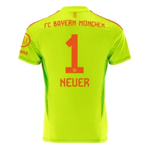 FC Bayern München Manuel Neuer 1 Golmanski Nogometni Dresovi 2024/25 Domaći