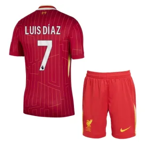 Liverpool Luis Díaz 7 Djeca Nogometni Dresovi 2024/25 Domaći (+ Kratke Hlače)