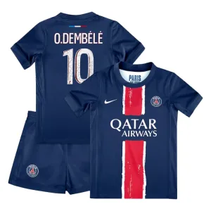 Paris Saint-Germain Ousmane Dembélé 10 Djeca Nogometni Dresovi 2024/25 Domaći (+ Kratke Hlače)