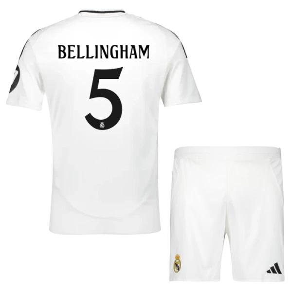 Real Madrid Jude Bellingham 5 Djeca Nogometni Dresovi 2024/25 Domaći (+ Kratke Hlače) Real Madrid Jude Bellingham 5 Djeca Nogometni Dresovi 2024/25 Domaći (+ Kratke Hlače)