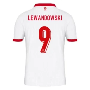 Poljska Robert Lewandowski 9 Nogometni Dresovi Euro 2024 Domaći