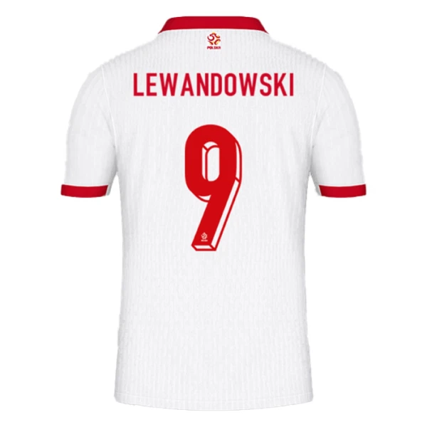 Poljska Robert Lewandowski 9 Nogometni Dresovi Euro 2024 Domaći