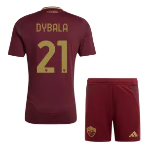AS Roma Paulo Dybala 21 Djeca Nogometni Dresovi 2024/25 Domaći (+ Kratke Hlače)