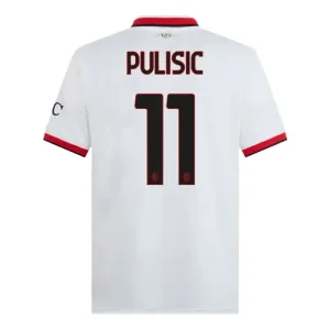 AC Milan Christian Pulisic 11 Nogometni Dresovi 2024/25 Gostujući