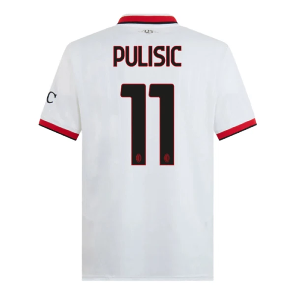 AC Milan Christian Pulisic 11 Nogometni Dresovi 2024/25 Gostujući