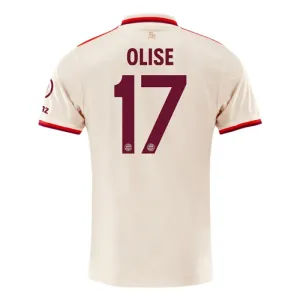FC Bayern München Michael Olise 17 Nogometni Dresovi 2024/25 Treći