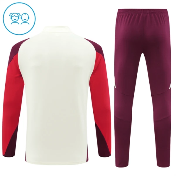 Bayern München Djeca Duks komplet za trening Četvrtina Zip 2024/25 Bijela