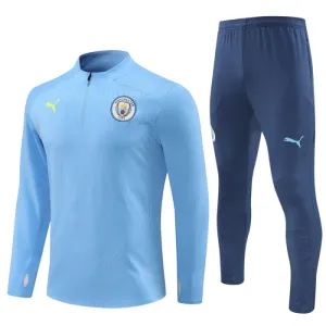 Manchester City Duks komplet za trening Četvrtina Zip 2024/25 Plava