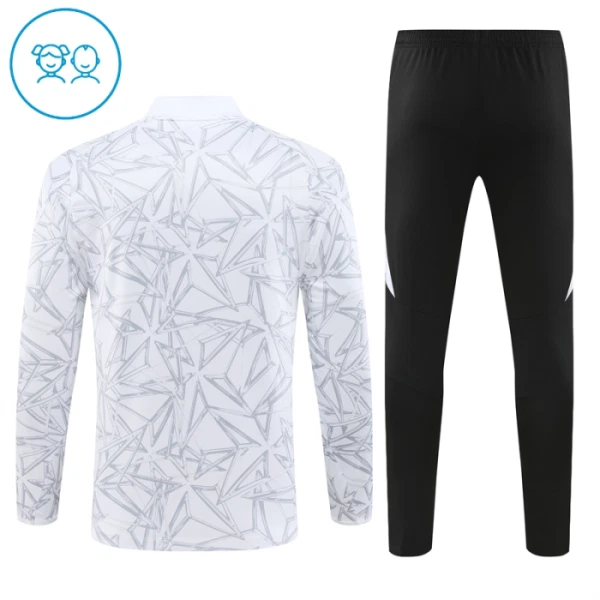 Real Madrid Djeca Duks komplet za trening Četvrtina Zip 2024/25 Bijela