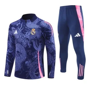 Real Madrid Duks komplet za trening Četvrtina Zip 2024/25 sa Zmajem Navy