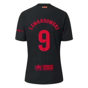 FC Barcelona Robert Lewandowski 9 Nogometni Dresovi 2024/25 Gostujući