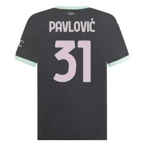 AC Milan Pavlovic 31 Nogometni Dresovi 2024/25 Treći