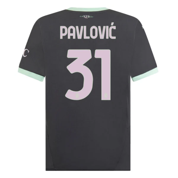 AC Milan Pavlovic 31 Nogometni Dresovi 2024/25 Treći AC Milan Pavlovic 31 Nogometni Dresovi 2024/25 Treći