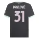 AC Milan Pavlovic 31 Nogometni Dresovi 2024/25 Treći AC Milan Pavlovic 31 Nogometni Dresovi 2024/25 Treći