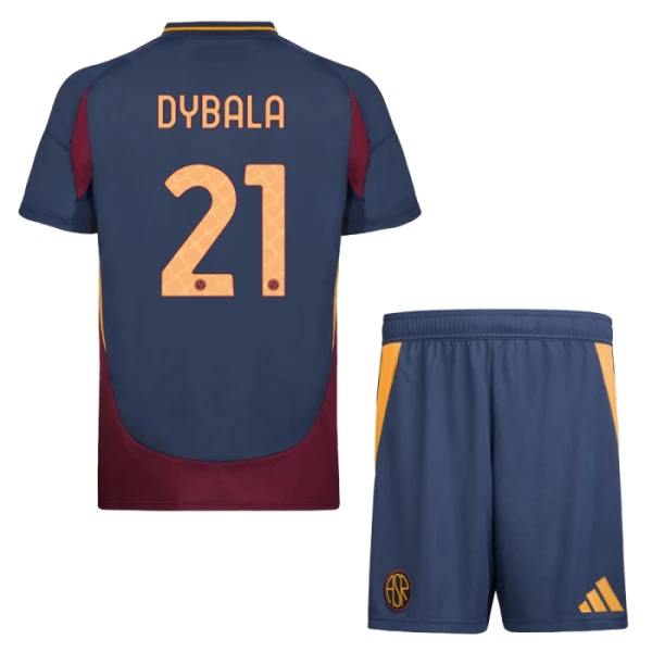 AS Roma Paulo Dybala 21 Djeca Nogometni Dresovi 2024/25 Treći (+ Kratke Hlače)
