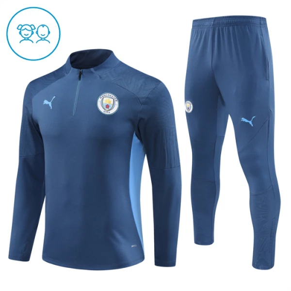 Manchester City Djeca Duks komplet za trening Četvrtina Zip 2024/25 Navy