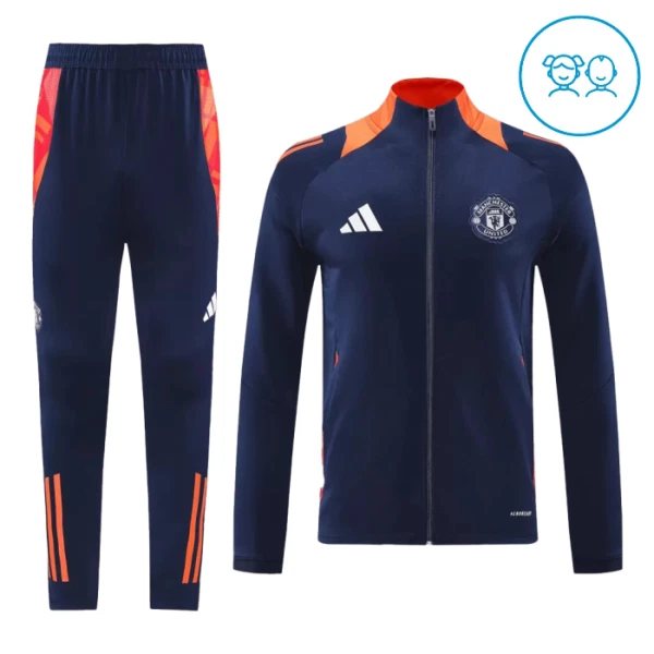 Manchester United Djeca Trenirka jakna odijelo 2024/25 Navy Manchester United Djeca Trenirka jakna odijelo 2024/25 Navy