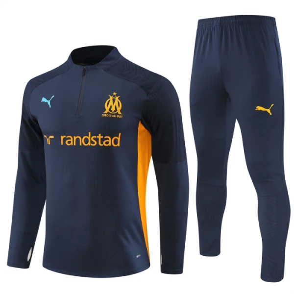Olympique Marseille Duks komplet za trening Četvrtina Zip 2024/25 Navy