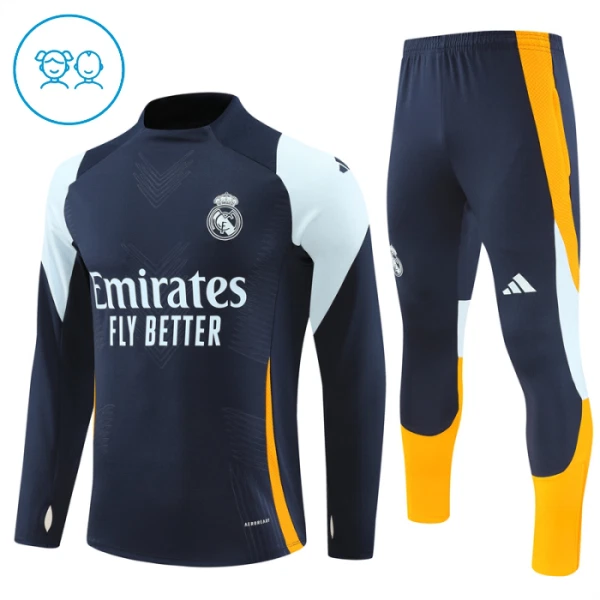 Real Madrid Djeca Duks komplet za trening Četvrtina Zip 2024/25 Navy Real Madrid Djeca Duks komplet za trening Četvrtina Zip 2024/25 Navy