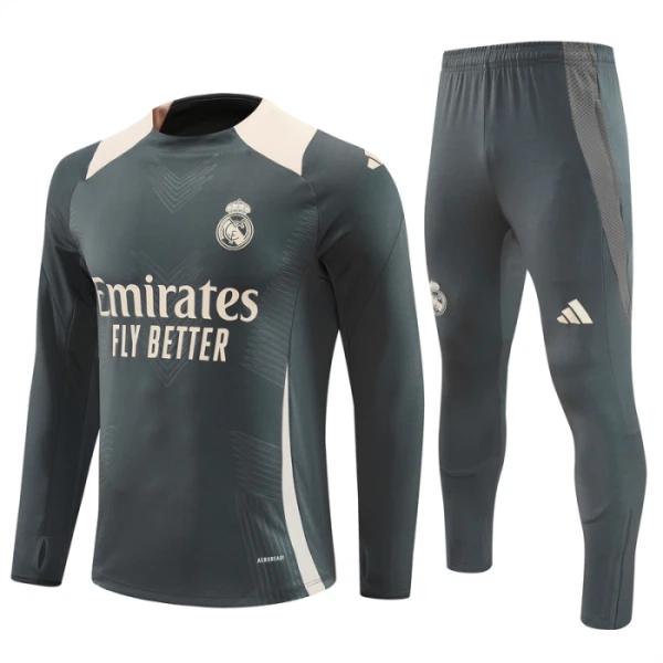 Real Madrid Trening Dres Komplet 2024/25 Siva Real Madrid Trening Dres Komplet 2024/25 Siva