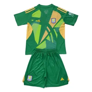 Aston Villa Djeca Golmanski Nogometni Dresovi 2024/25 Zelena (+ Kratke Hlače)