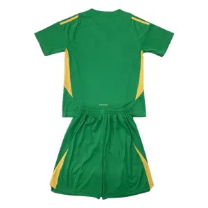 Španjolska Djeca Golmanski Nogometni Dresovi Euro 2024 Zelena (+ Kratke Hlače)