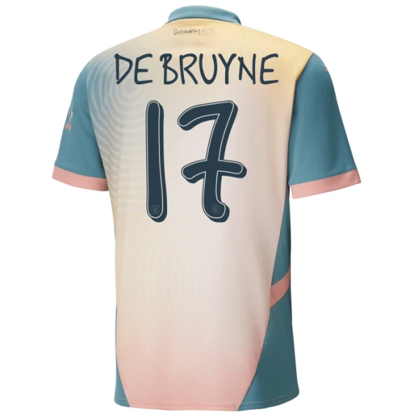Manchester City Kevin De Bruyne 17 Djeca Nogometni Dresovi 2024/25 Četvrta (+ Kratke Hlače)