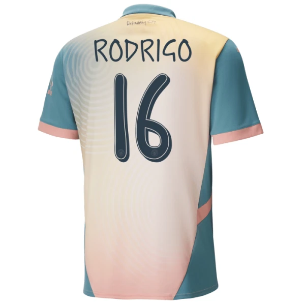 Manchester City Rodrigo 16 Djeca Nogometni Dresovi 2024/25 Četvrta (+ Kratke Hlače)