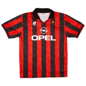 AC Milan 1994-95 Nogometni Dresovi Retro Domaći