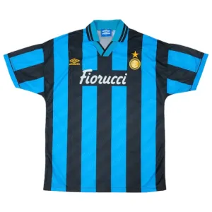 Inter Milan 1994-95 Nogometni Dresovi Retro Domaći Inter Milan 1994-95 Nogometni Dresovi Retro Domaći