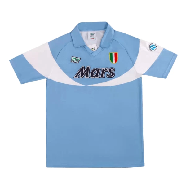 SSC Napoli 1990-91 Nogometni Dresovi Retro Domaći