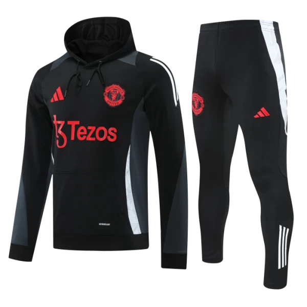 Manchester United Komplet trenirke s kapuljačom 2024/25 Navy Manchester United Komplet trenirke s kapuljačom 2024/25 Navy