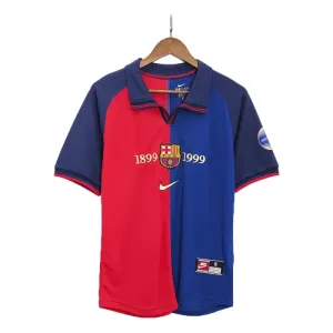Barcelona 1999-00 Nogometni Dresovi Retro Domaći