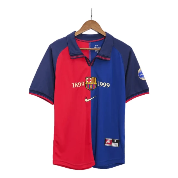 Barcelona 1999-00 Nogometni Dresovi Retro Domaći