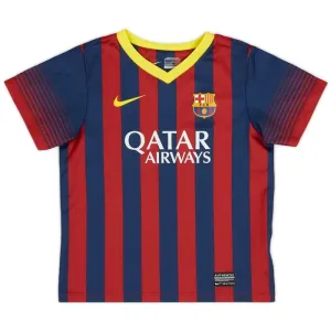 Barcelona 2013-14 Nogometni Dresovi Retro Domaći