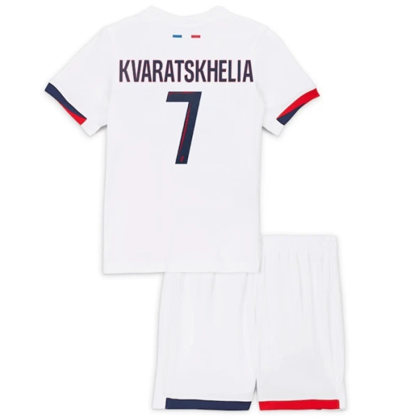 Paris Saint-Germain Khvicha Kvaratskhelia 7 Djeca Nogometni Dresovi 2024/25 Gostujući (+ Kratke Hlače) Paris Saint-Germain Khvicha Kvaratskhelia 7 Djeca Nogometni Dresovi 2024/25 Gostujući (+ Kratke Hlače)