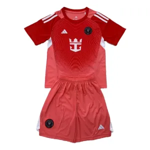 Inter Miami CF Djeca Golmanski Nogometni Dresovi 2025/26 Crvena (+ Kratke Hlače)