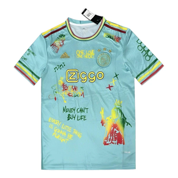 Ajax x Bob Marley Nogometni Dresovi 2024/25 Plava Ajax x Bob Marley Nogometni Dresovi 2024/25 Plava