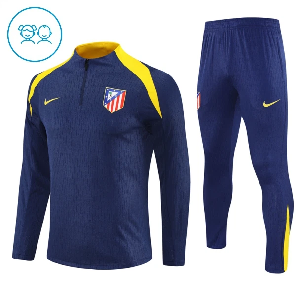 Atlético Madrid Djeca Duks komplet za trening Četvrtina Zip 2025/26 Navy
