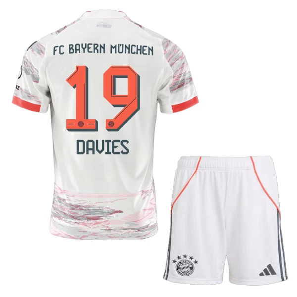 FC Bayern München Alphonso Davies 19 Djeca Nogometni Dresovi 2025/26 Gostujući (+ Kratke Hlače)