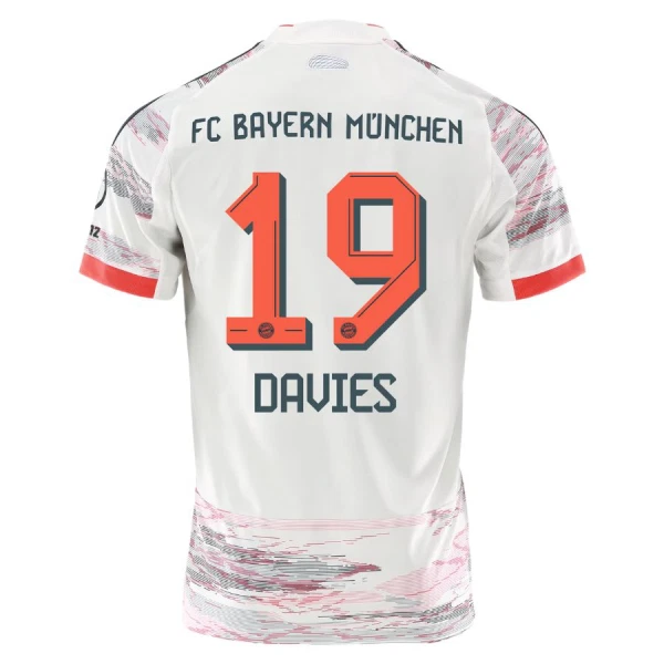 FC Bayern München Alphonso Davies 19 Nogometni Dresovi 2025/26 Gostujući