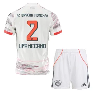FC Bayern München Dayot Upamecano 2 Djeca Nogometni Dresovi 2025/26 Gostujući (+ Kratke Hlače)